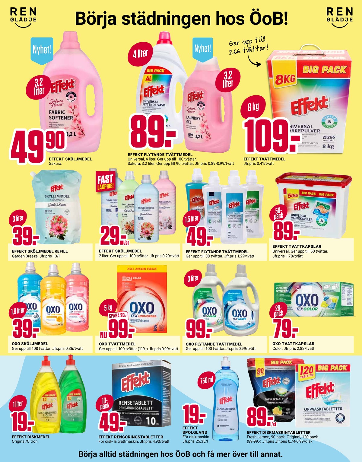 Se ÖoB reklamblad för vecka 40 på Kampanjveckan.se. Se bra erbjudanden på många varor. Läs reklambladet här! Sida 2