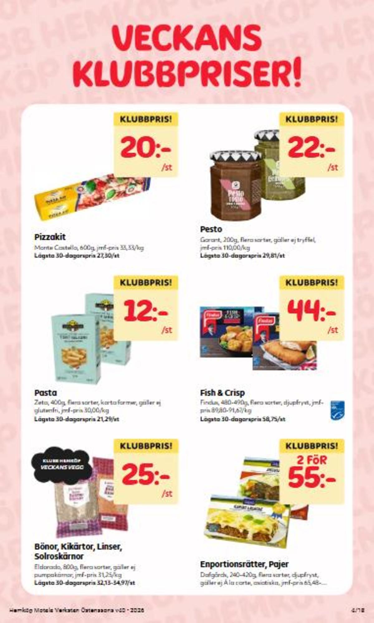 Se Östenssons reklamblad för vecka 40 på Kampanjveckan.se. Se bra erbjudanden på många varor. Läs reklambladet här! Sida 4