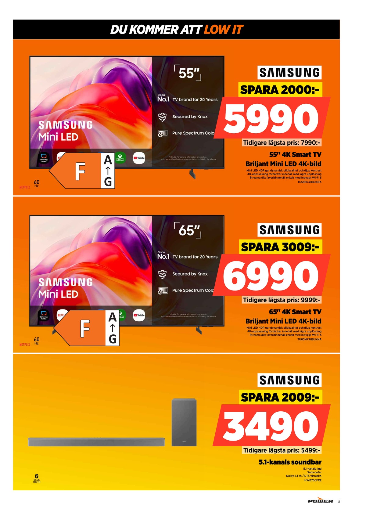 Se Power reklamblad för vecka 40 på Kampanjveckan.se. Se bra erbjudanden på många varor. Läs reklambladet här! Sida 3
