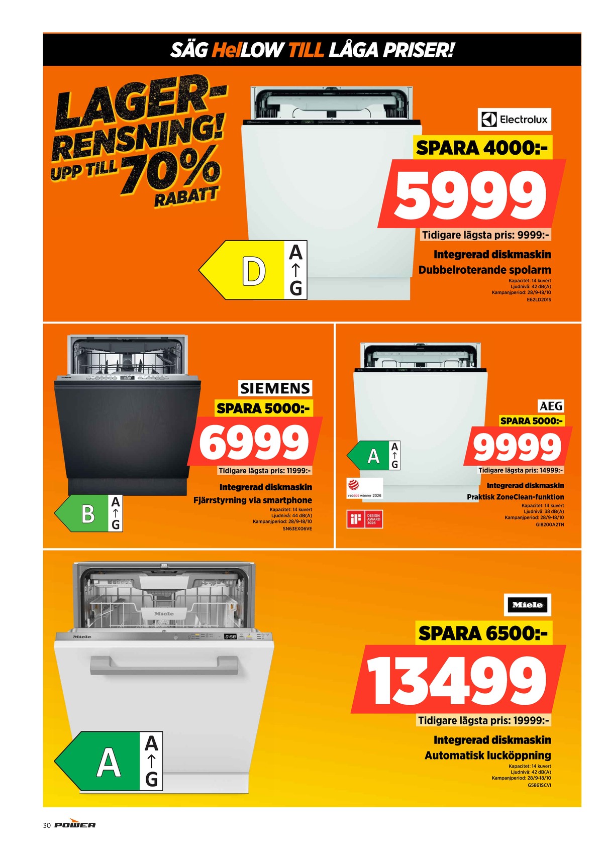 Se Power reklamblad för vecka 40 på Kampanjveckan.se. Se bra erbjudanden på många varor. Läs reklambladet här! Sida 30