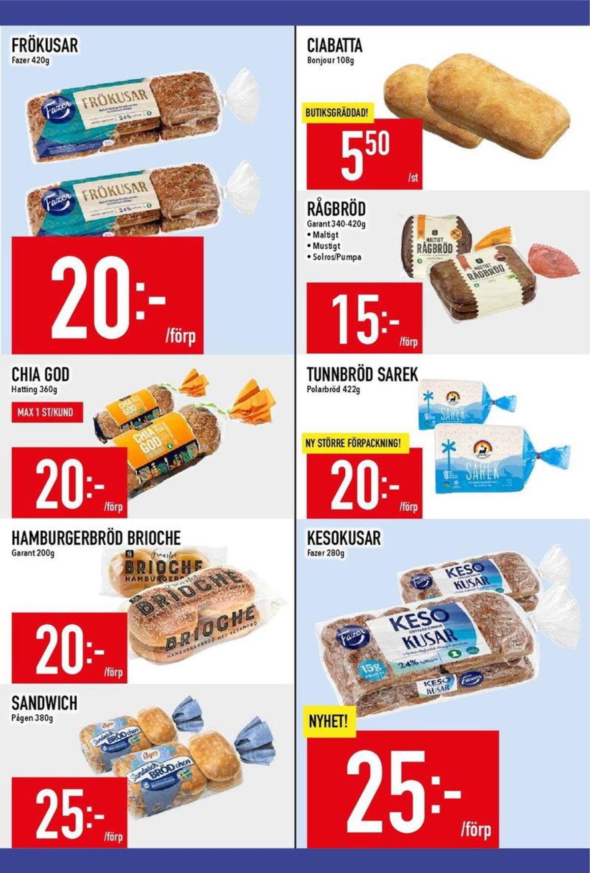 Se MatDax reklamblad för vecka 40 på Kampanjveckan.se. Se bra erbjudanden på många varor. Läs reklambladet här! Sida 14