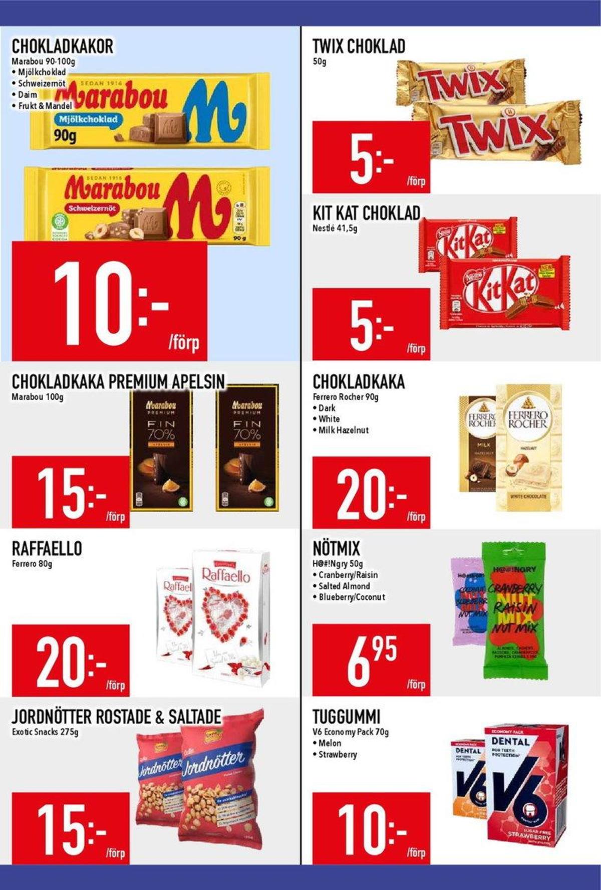 Se MatDax reklamblad för vecka 40 på Kampanjveckan.se. Se bra erbjudanden på många varor. Läs reklambladet här! Sida 20