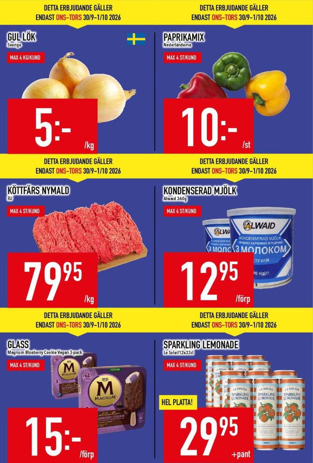 Se MatDax reklamblad för vecka 40 på Kampanjveckan.se. Se bra erbjudanden på många varor. Läs reklambladet här! Sida 3