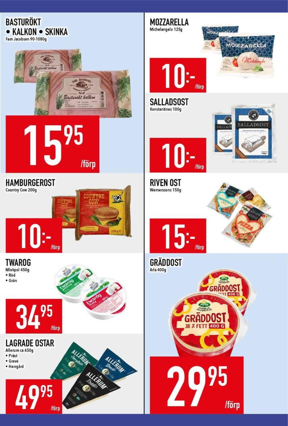 Se MatDax reklamblad för vecka 40 på Kampanjveckan.se. Se bra erbjudanden på många varor, t.ex. skivad hamburgerost country cow eller andra varor. Läs reklambladet här! Sida 9