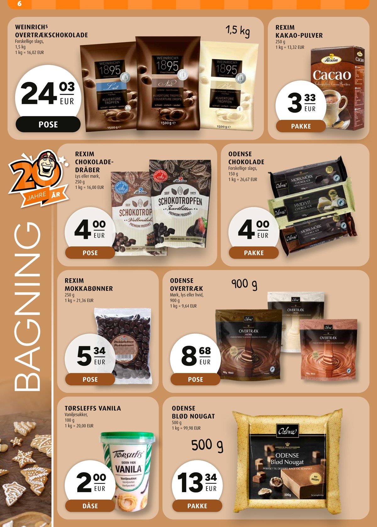 Se Scandinavian Park reklamblad för vecka 41 på Kampanjveckan.se. Se bra erbjudanden på många varor, t.ex. vaniljsocker tørsleffs eller choklad mokkabönor. Läs reklambladet här! Sida 6
