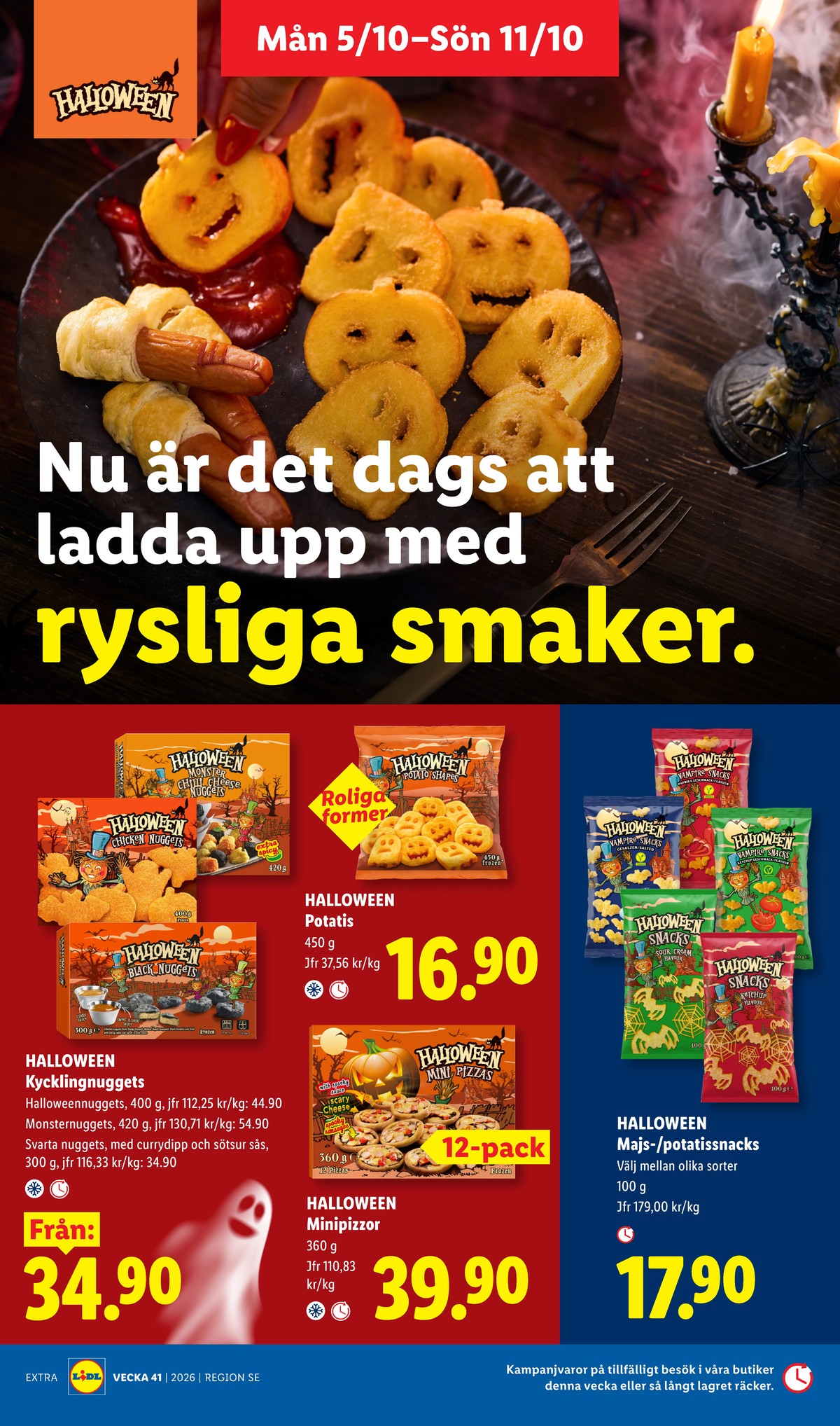 Se Lidl reklamblad för vecka 41 på Kampanjveckan.se. Se bra erbjudanden på många varor, t.ex. snacks okänd eller kycklingnuggets okänd. Läs reklambladet här! Sida 14
