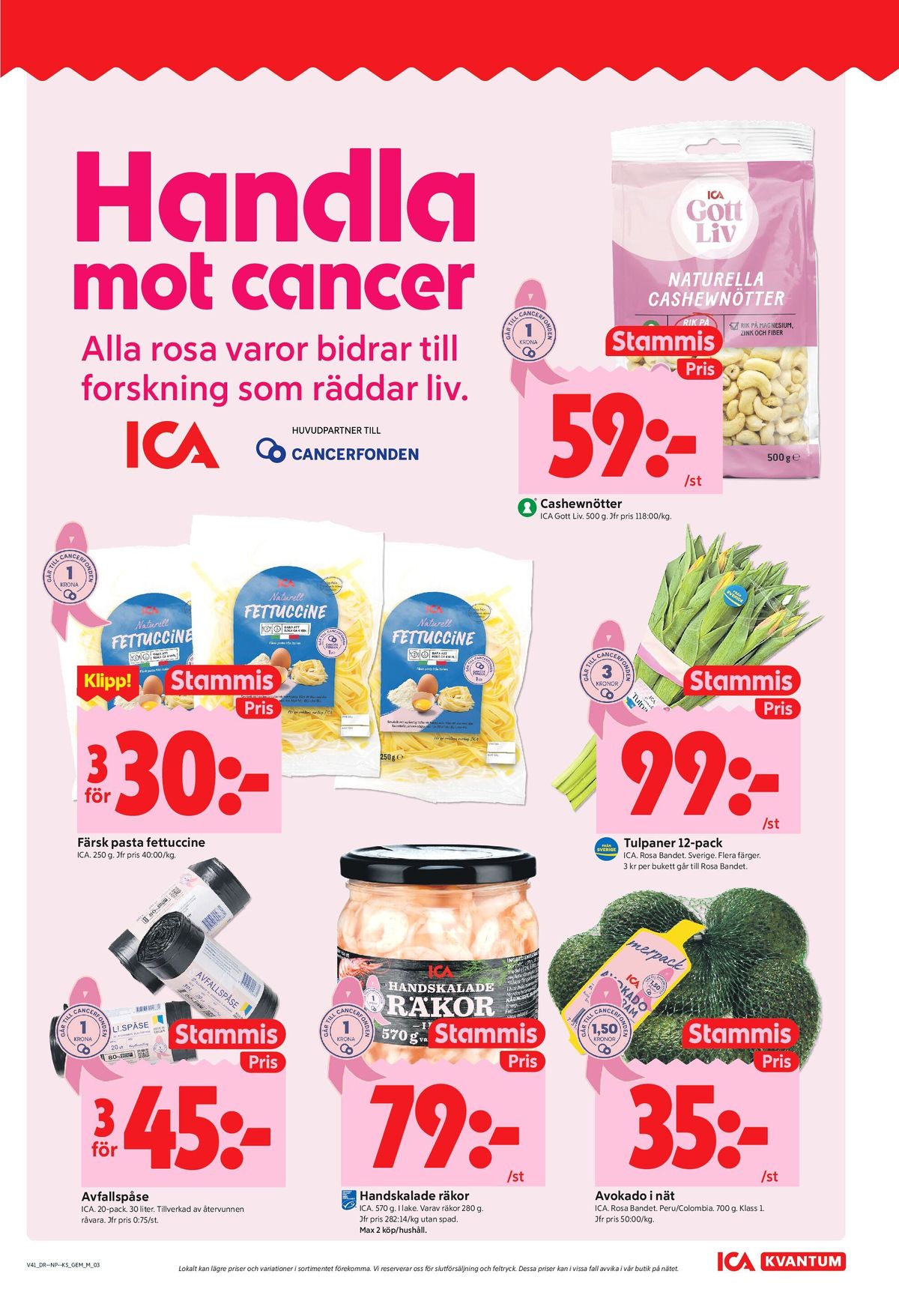 Se ICA Kvantum reklamblad för vecka 41 på Kampanjveckan.se. Se bra erbjudanden på många varor, t.ex. blommor ica eller avocado ica. Läs reklambladet här! Sida 3
