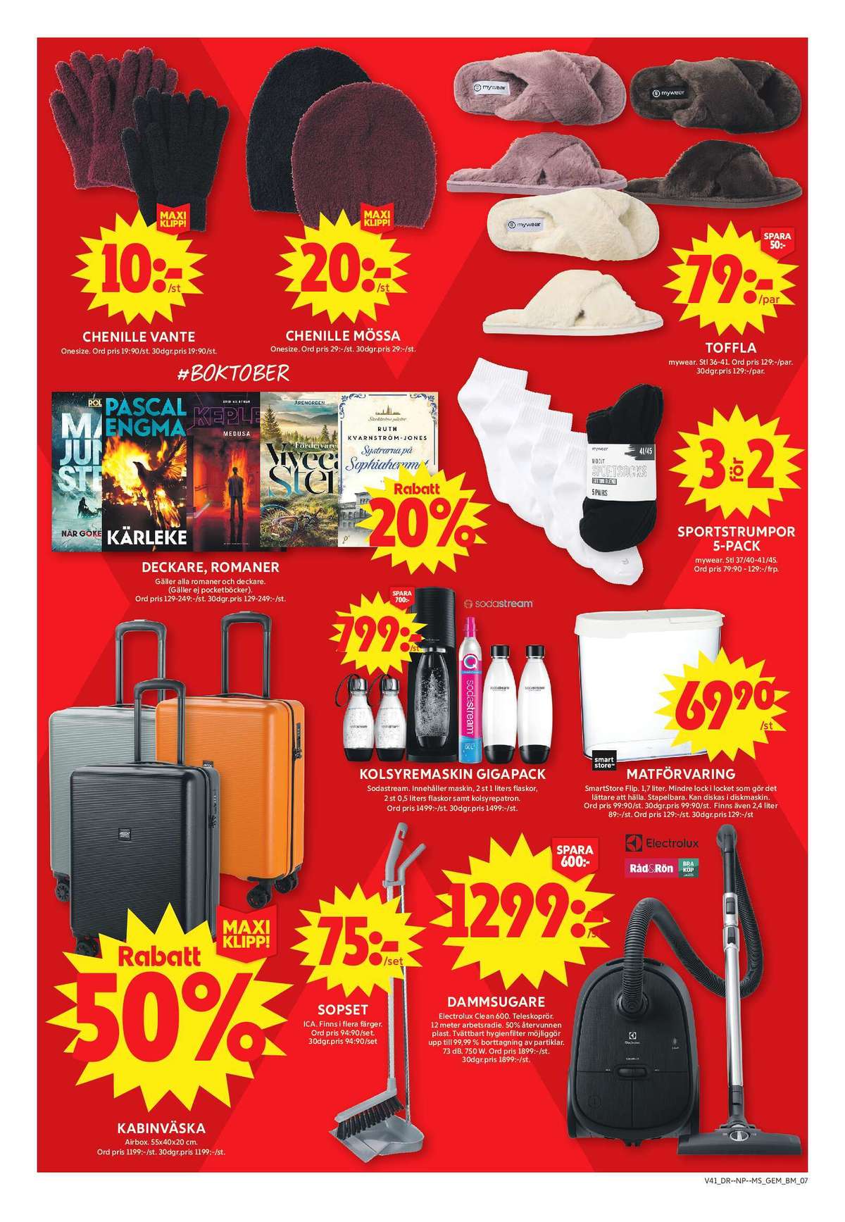 Se ICA Maxi reklamblad för vecka 41 på Kampanjveckan.se. Se bra erbjudanden på många varor, t.ex. mössa okänd eller förvaringsburkar smartstore. Läs reklambladet här! Sida 12

