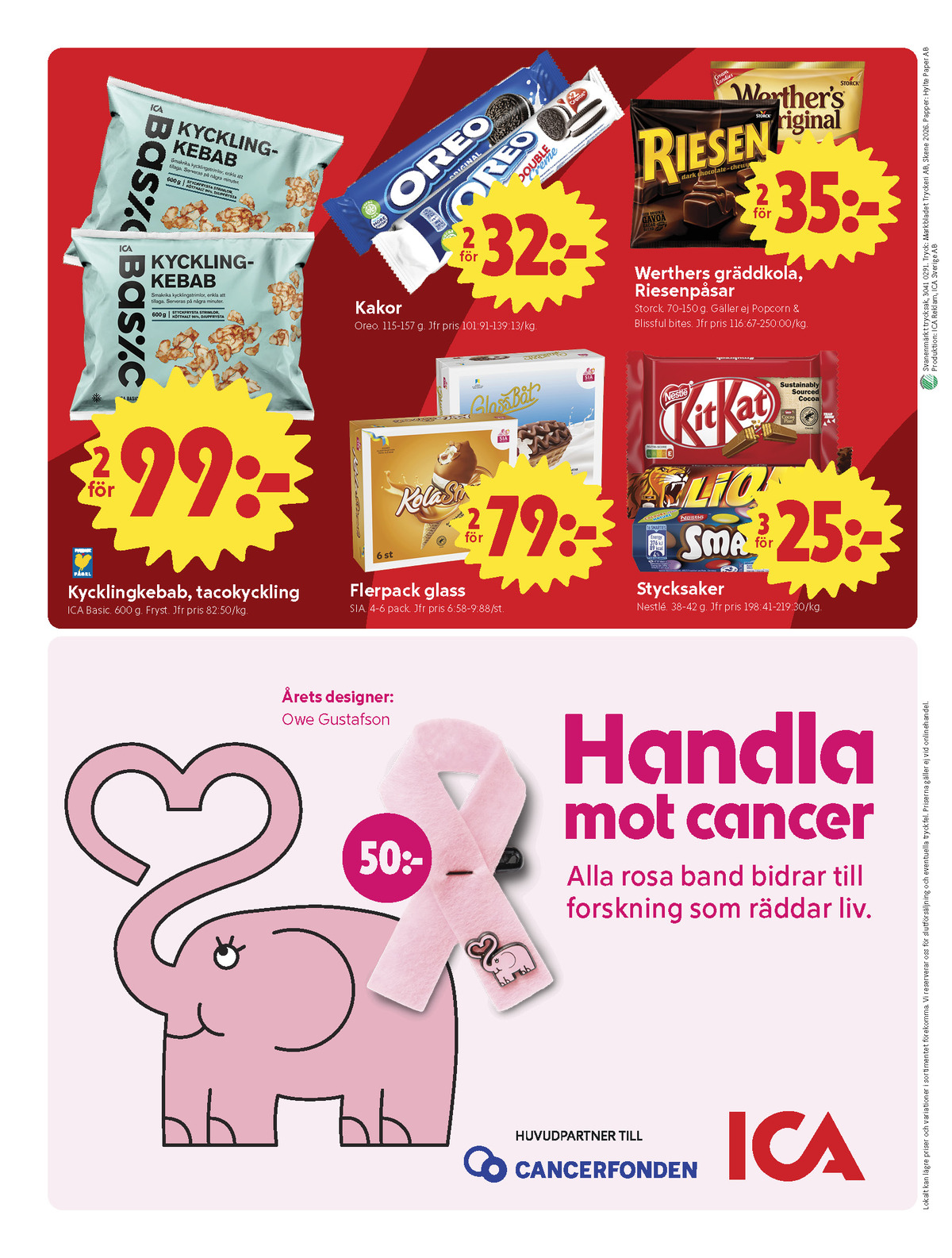 Se ICA Nära reklamblad för vecka 41 på Kampanjveckan.se. Se bra erbjudanden på många varor, t.ex. chokladbar lion bar eller tacokyckling ica basic. Läs reklambladet här! Sida 8
