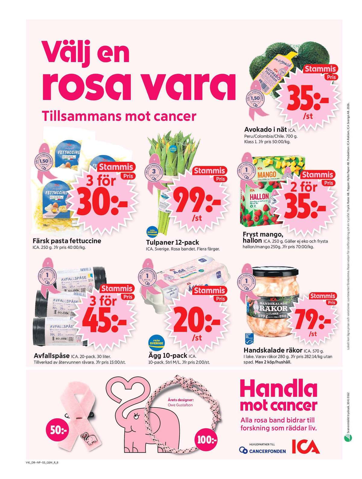 Se ICA Supermarket reklamblad för vecka 41 på Kampanjveckan.se. Se bra erbjudanden på många varor, t.ex. räkor ica eller pasta ica. Läs reklambladet här! Sida 10
