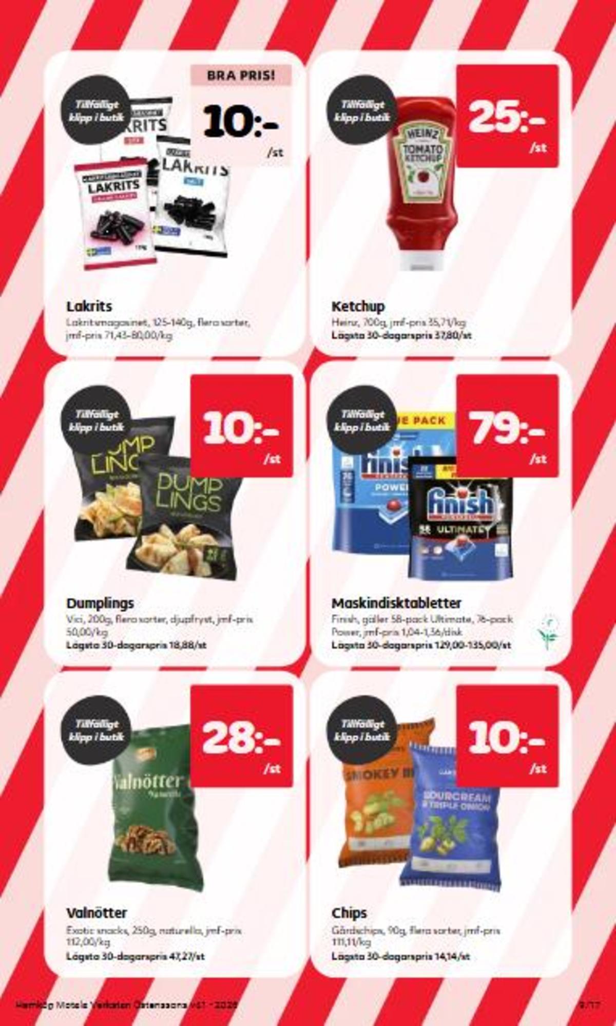 Se Östenssons reklamblad för vecka 41 på Kampanjveckan.se. Se bra erbjudanden på många varor, t.ex. chips smokey bbq  gårdschips eller diskmaskintabs finish. Läs reklambladet här! Sida 9
