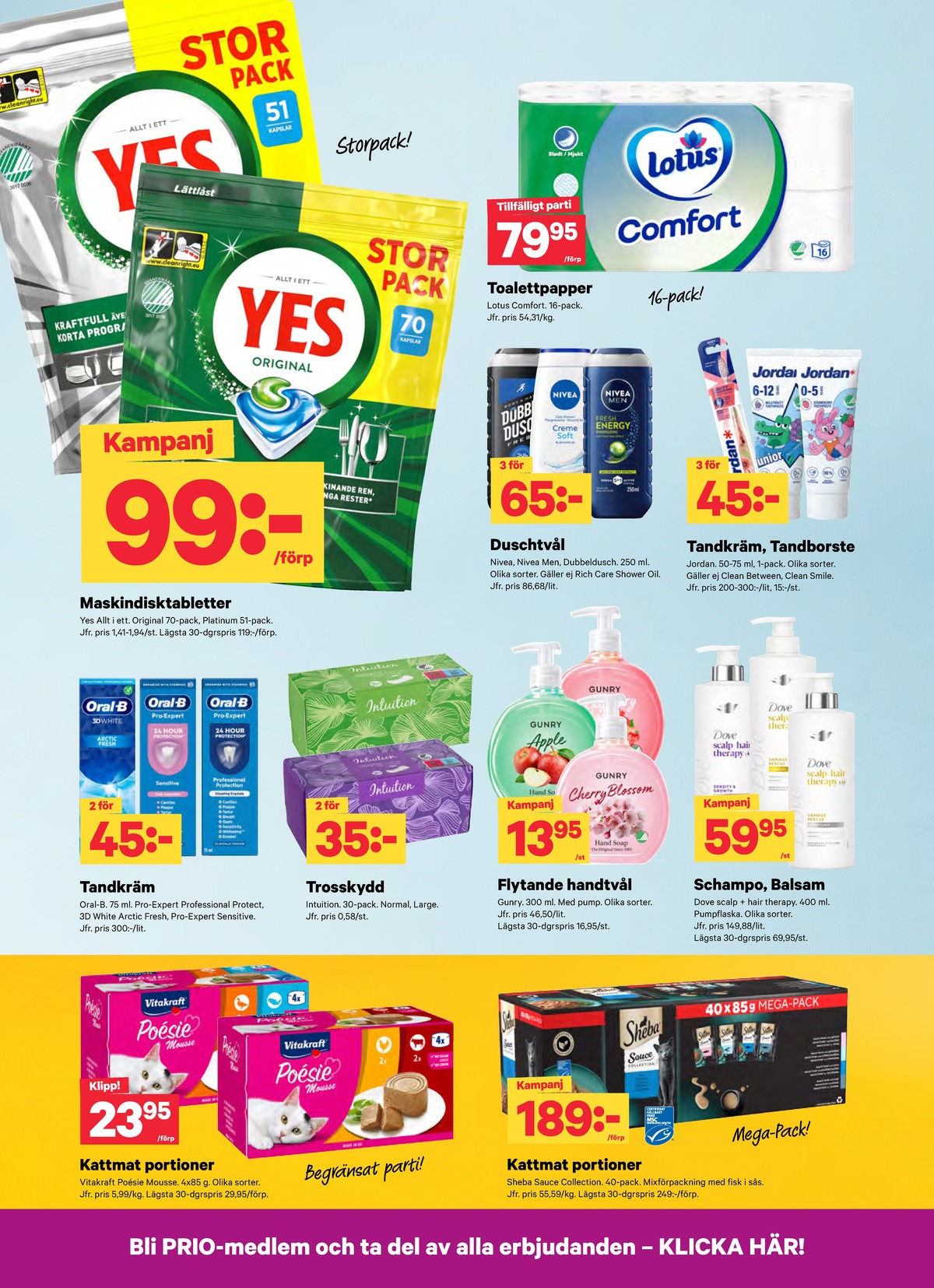 Se City Gross reklamblad för vecka 41 på Kampanjveckan.se. Se bra erbjudanden på många varor, t.ex. trosskydd intuition eller shampoo dove. Läs reklambladet här! Sida 12
