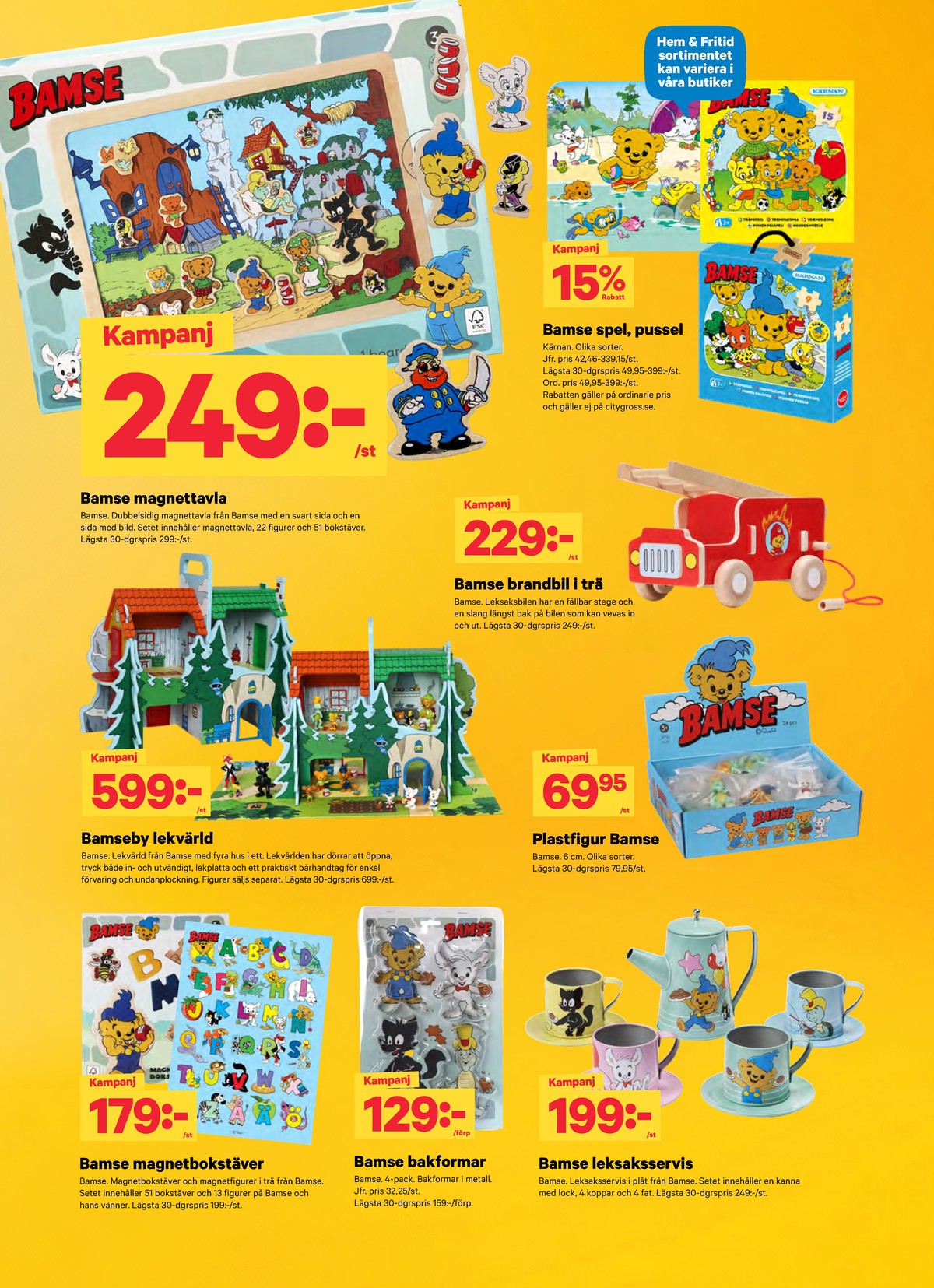 Se City Gross reklamblad för vecka 41 på Kampanjveckan.se. Se bra erbjudanden på många varor. Läs reklambladet här! Sida 10