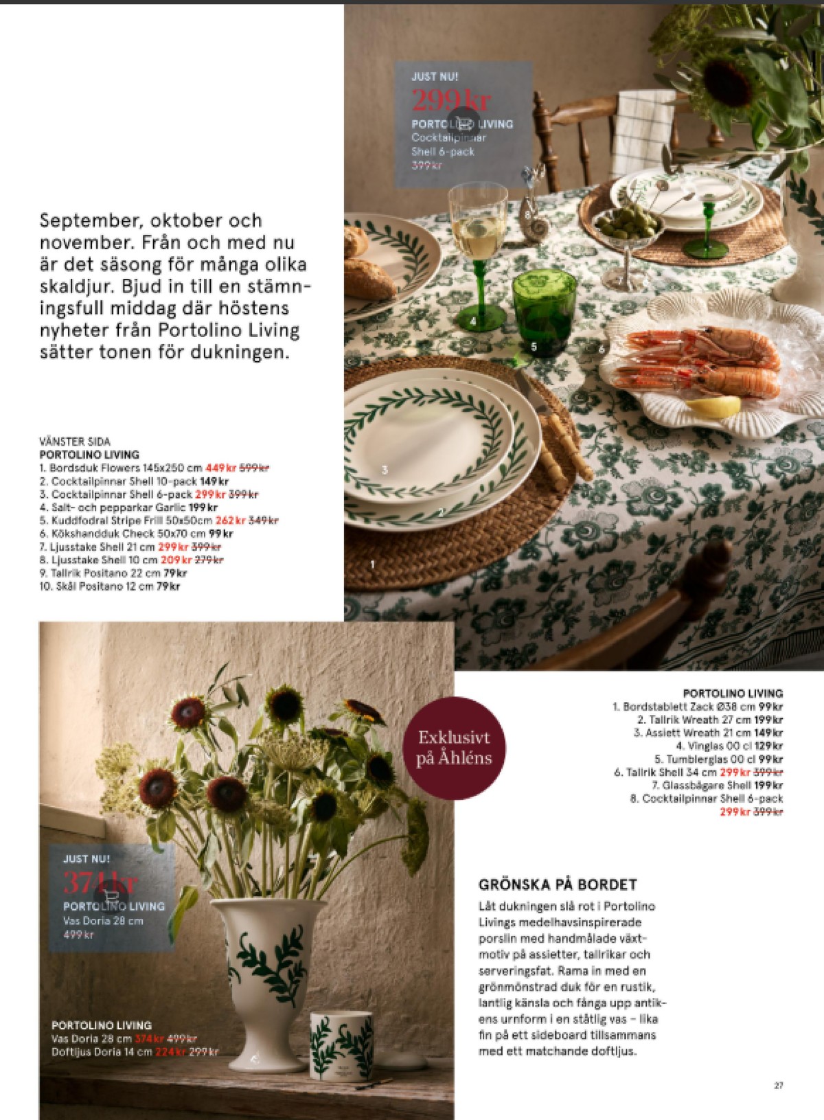 Se Åhlens reklamblad för vecka 41 på Kampanjveckan.se. Se bra erbjudanden på många varor. Läs reklambladet här! Sida 27