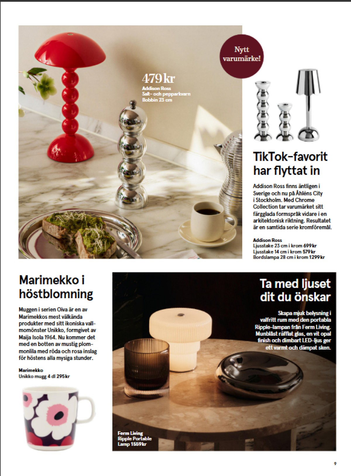 Se Åhlens reklamblad för vecka 41 på Kampanjveckan.se. Se bra erbjudanden på många varor. Läs reklambladet här! Sida 9