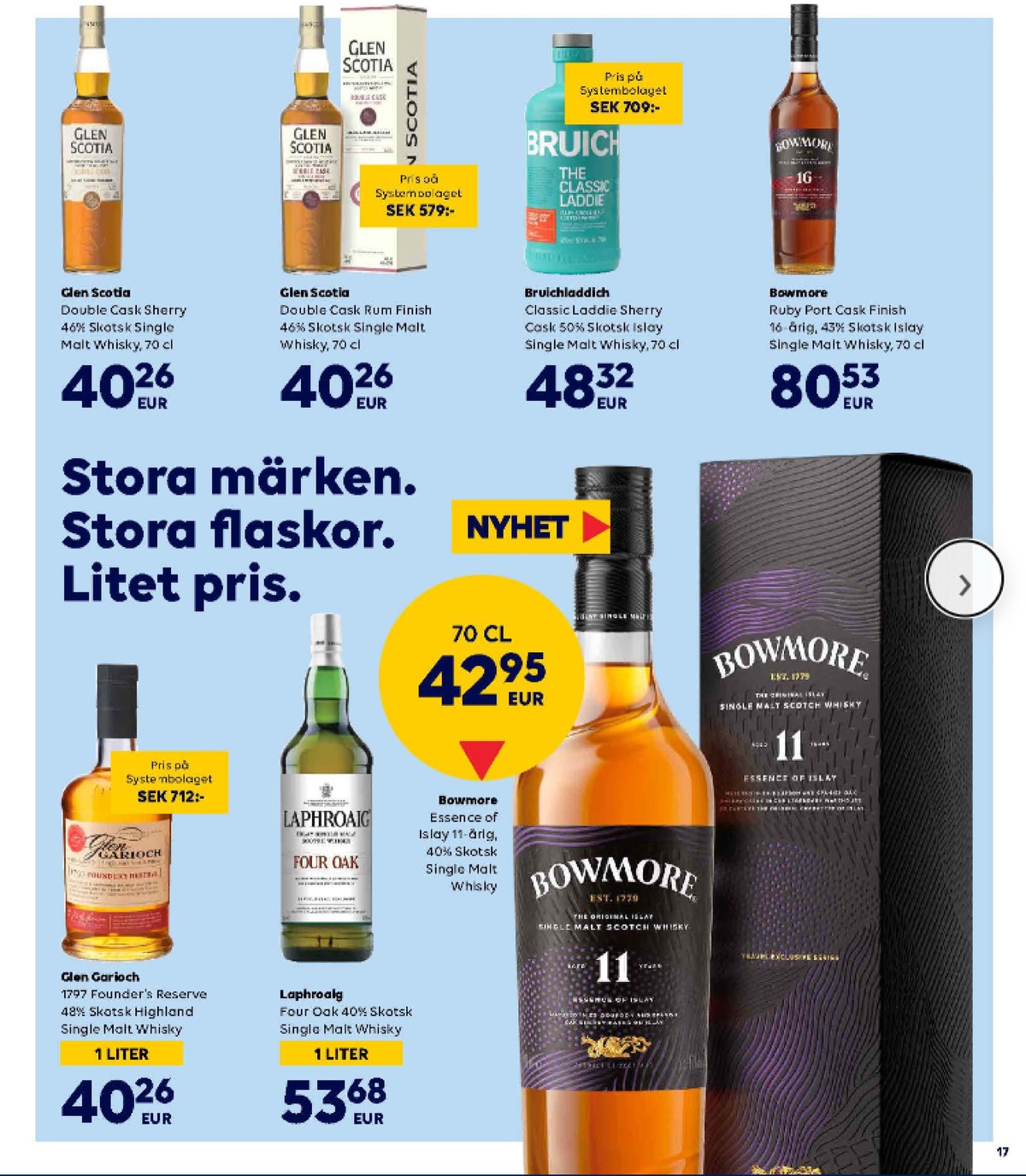 Se Scandlines Border Shop reklamblad för vecka 42 på Kampanjveckan.se. Se bra erbjudanden på många varor. Läs reklambladet här! Sida 17