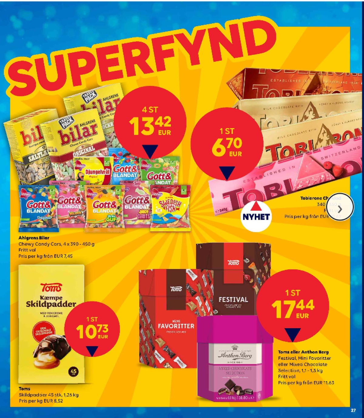 Se Scandlines Border Shop reklamblad för vecka 42 på Kampanjveckan.se. Se bra erbjudanden på många varor. Läs reklambladet här! Sida 27