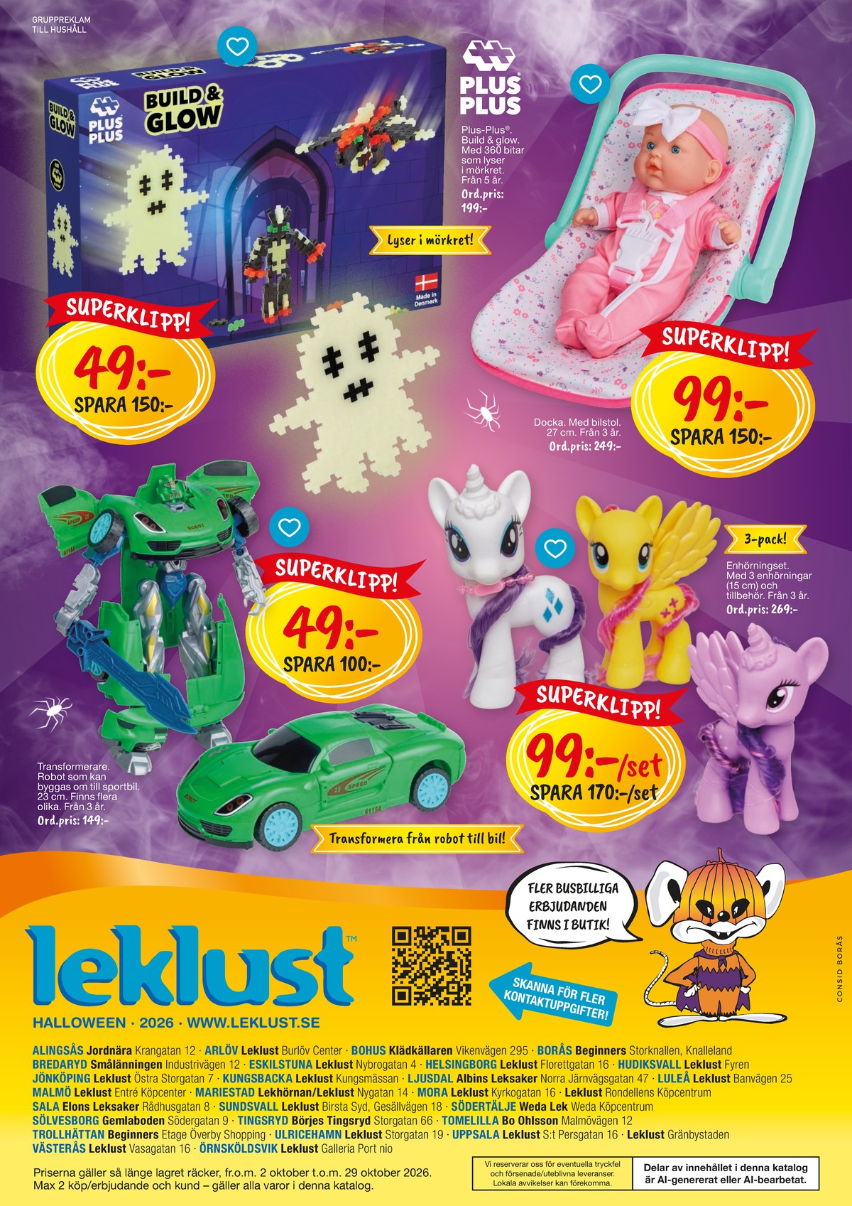Se Leklust reklamblad för vecka 42 på Kampanjveckan.se. Se bra erbjudanden på många varor. Läs reklambladet här! Sida 26