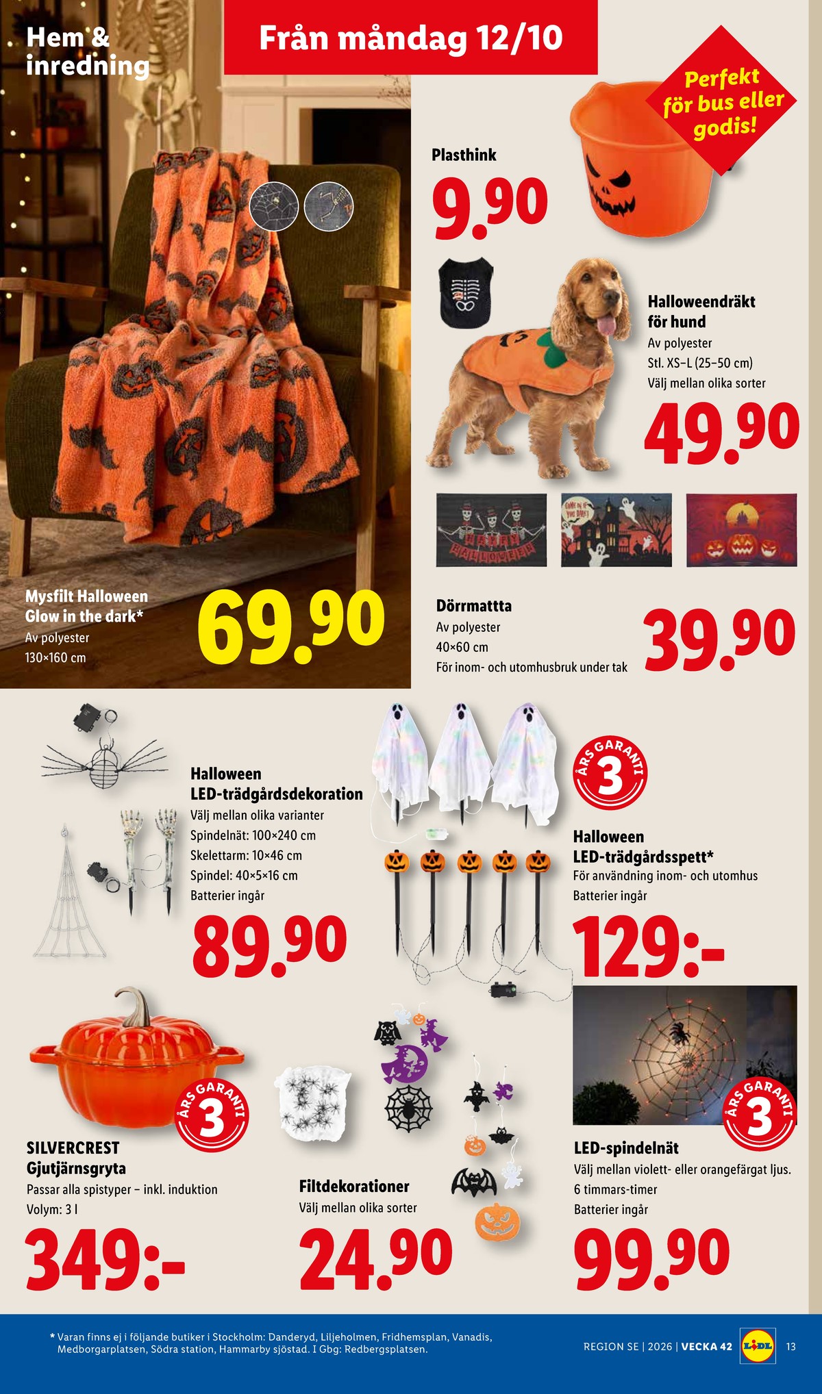 Se Lidl reklamblad för vecka 42 på Kampanjveckan.se. Se bra erbjudanden på många varor, t.ex. grytor silvercrest eller andra varor. Läs reklambladet här! Sida 18