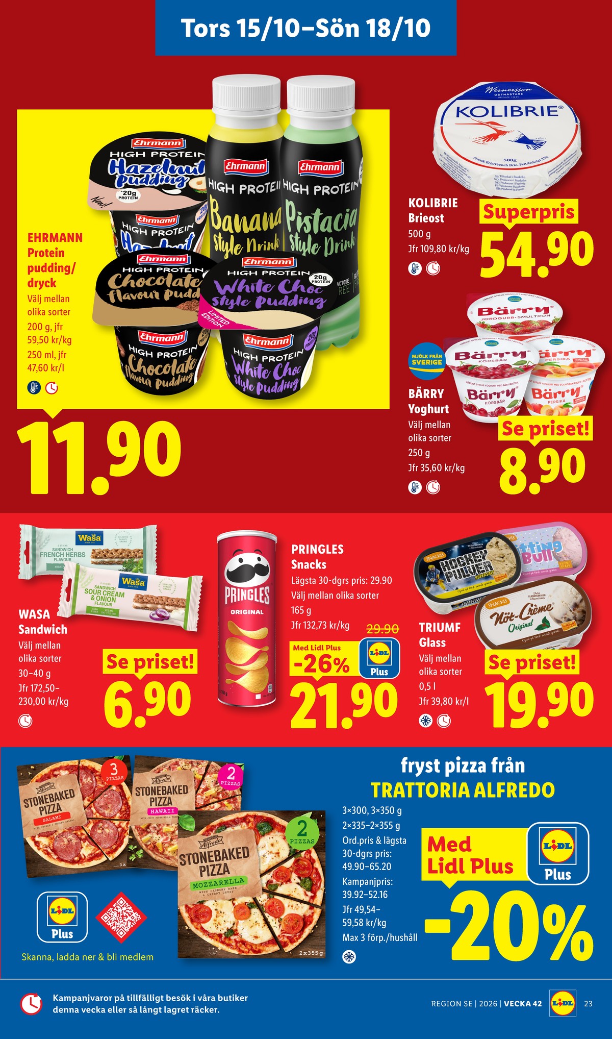 Se Lidl reklamblad för vecka 42 på Kampanjveckan.se. Se bra erbjudanden på många varor, t.ex. yoghurt bärry eller andra varor. Läs reklambladet här! Sida 29