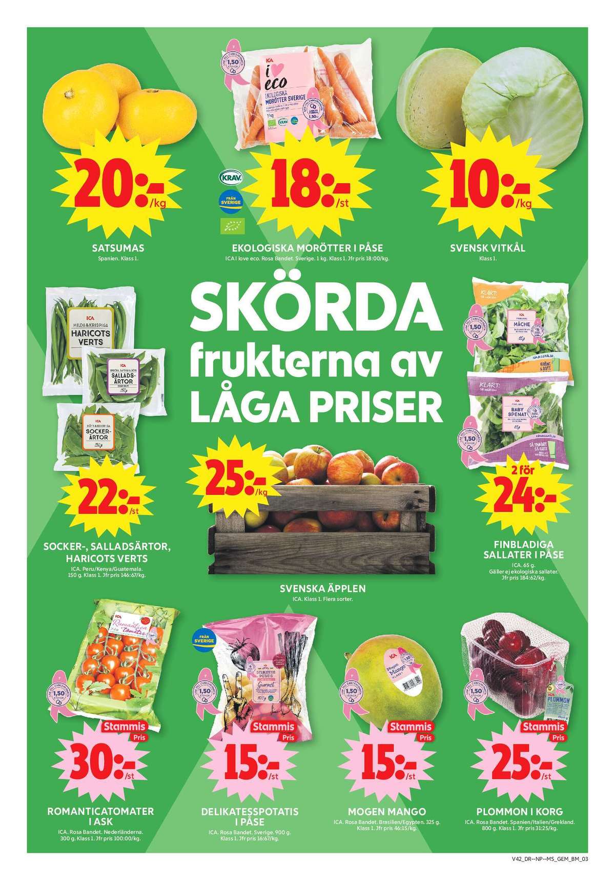 Se ICA Maxi reklamblad för vecka 42 på Kampanjveckan.se. Se bra erbjudanden på många varor, t.ex. romanticatomat ica eller sallat ica. Läs reklambladet här! Sida 4
