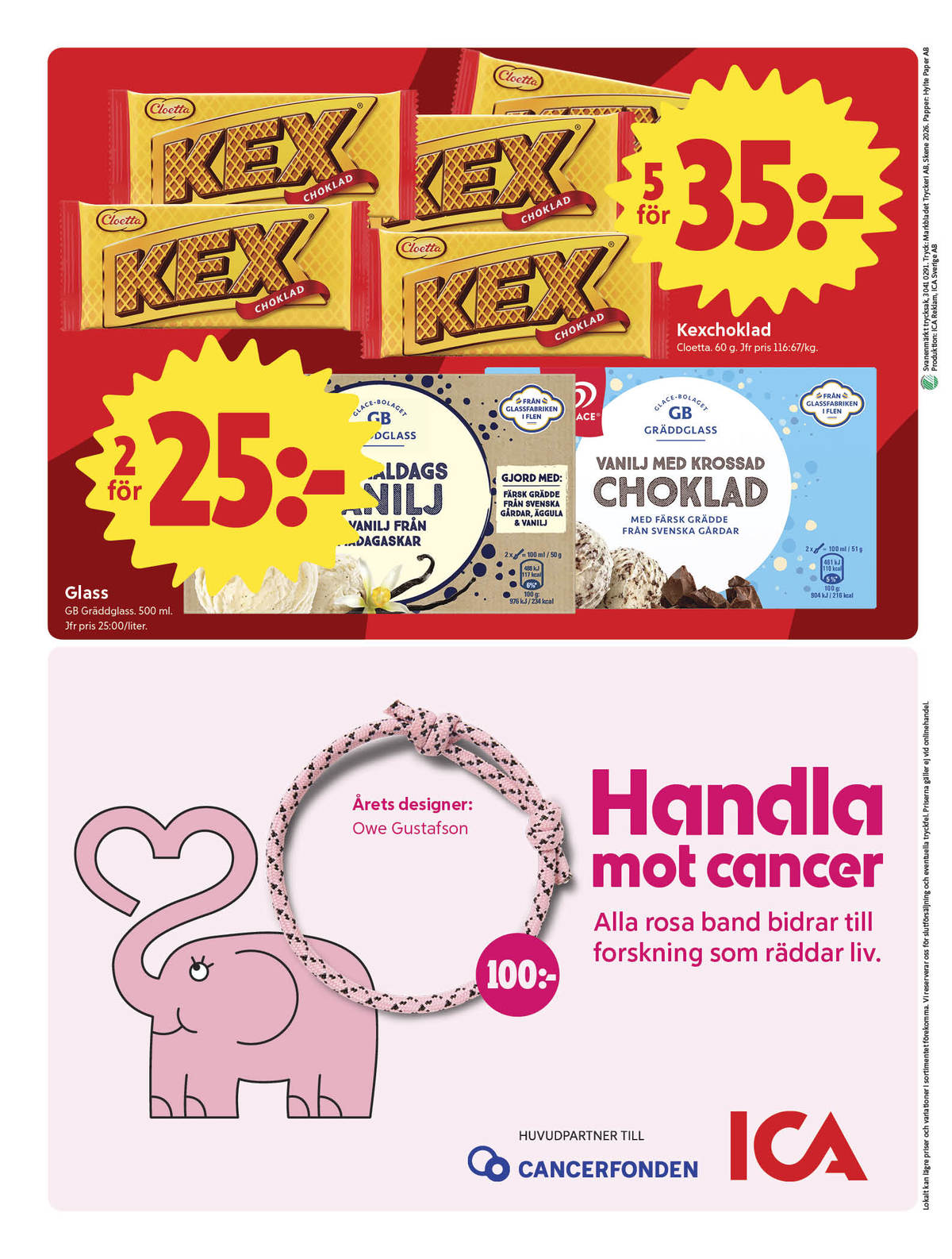 Se ICA Nära reklamblad för vecka 42 på Kampanjveckan.se. Se bra erbjudanden på många varor, t.ex. chokladbar kexchoklad eller gräddglass gb. Läs reklambladet här! Sida 8
