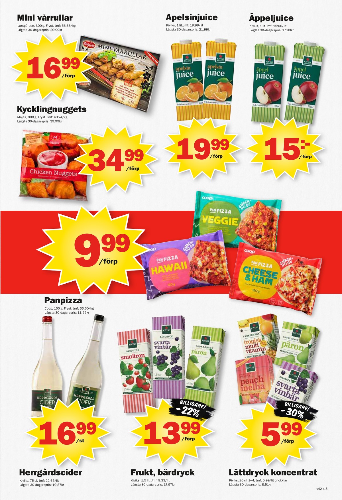 Se Pekås reklamblad för vecka 42 på Kampanjveckan.se. Se bra erbjudanden på många varor. Läs reklambladet här! Sida 5