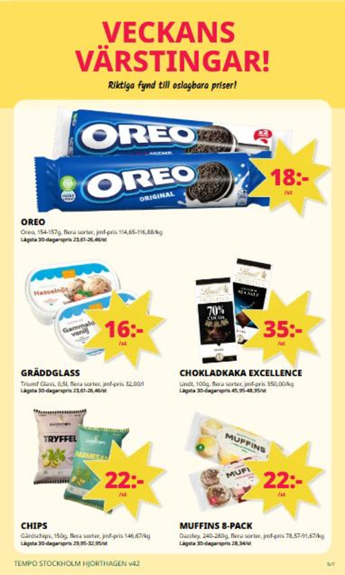 Se Tempo reklamblad för vecka 42 på Kampanjveckan.se. Se bra erbjudanden på många varor. Läs reklambladet här! Sida 5