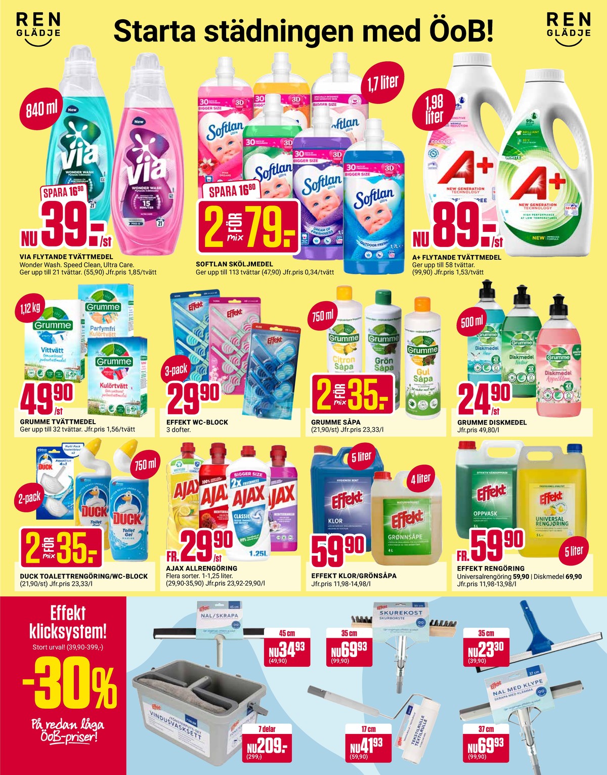 Se ÖoB reklamblad för vecka 42 på Kampanjveckan.se. Se bra erbjudanden på många varor. Läs reklambladet här! Sida 5