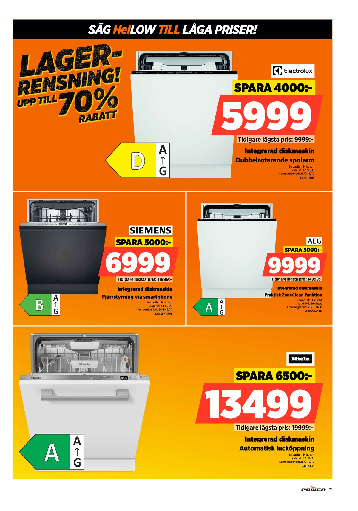 Se Power reklamblad för vecka 42 på Kampanjveckan.se. Se bra erbjudanden på många varor. Läs reklambladet här! Sida 31