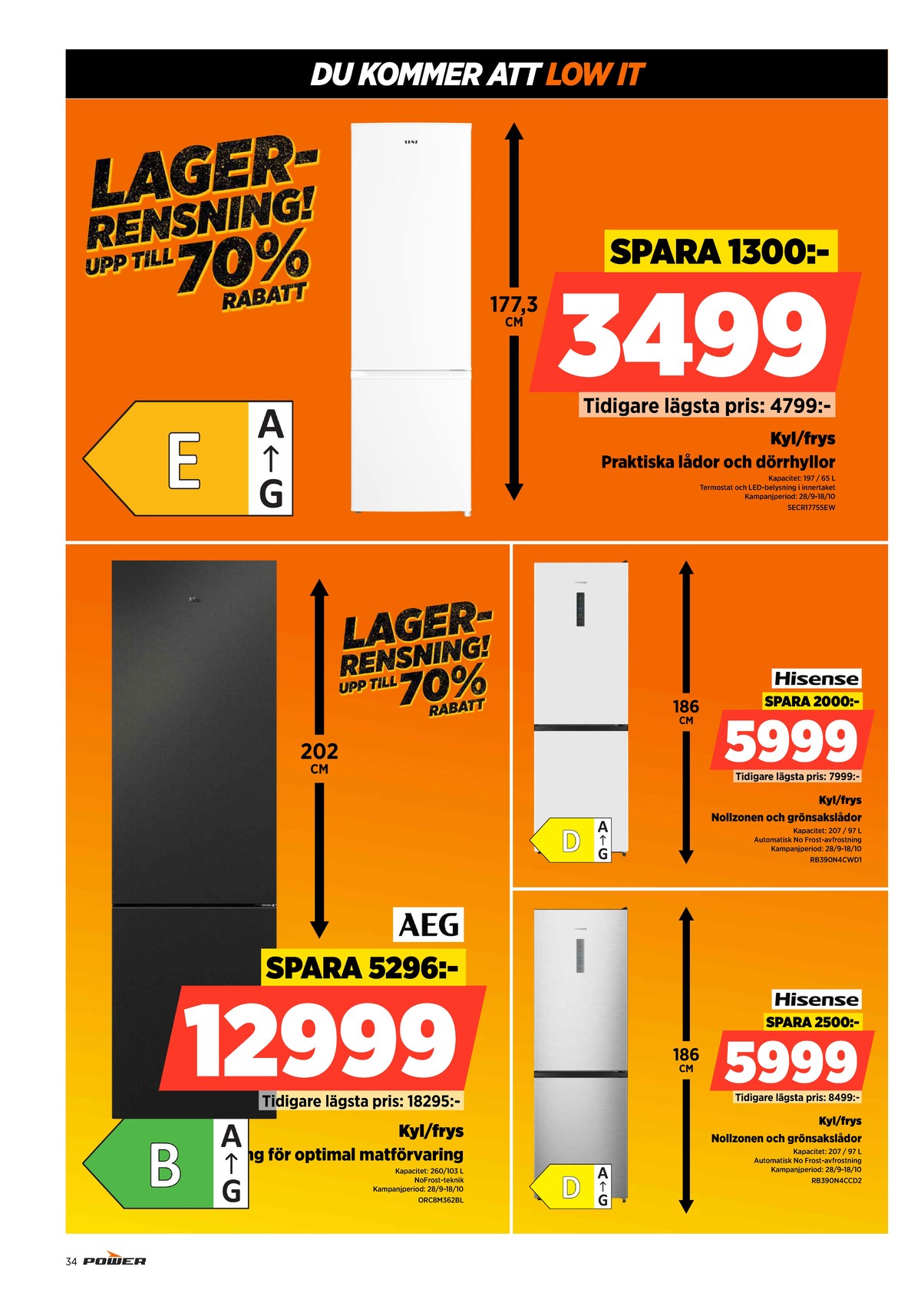 Se Power reklamblad för vecka 42 på Kampanjveckan.se. Se bra erbjudanden på många varor. Läs reklambladet här! Sida 34