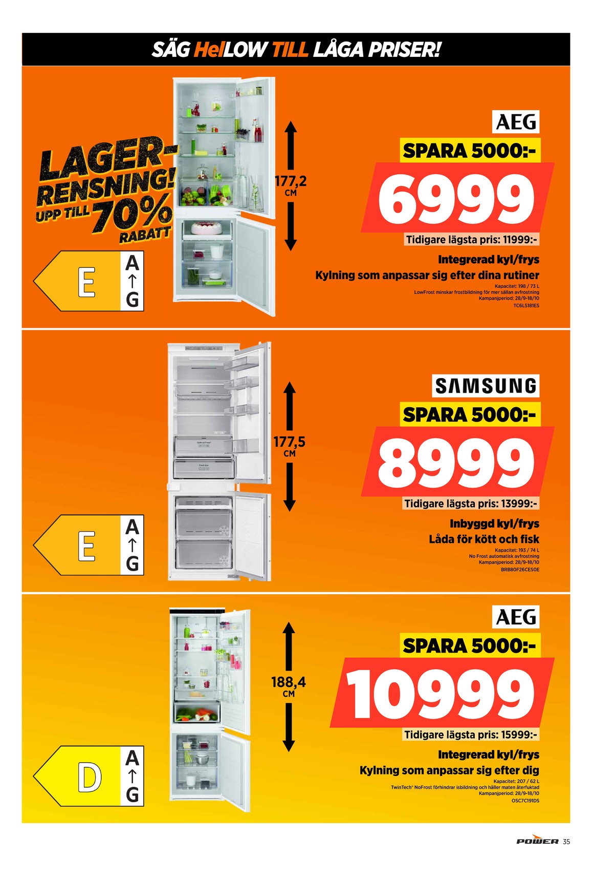 Se Power reklamblad för vecka 42 på Kampanjveckan.se. Se bra erbjudanden på många varor. Läs reklambladet här! Sida 35