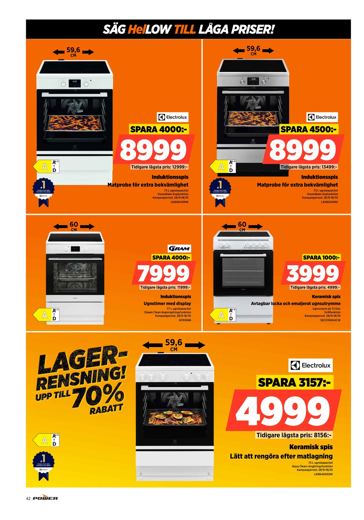 Se Power reklamblad för vecka 42 på Kampanjveckan.se. Se bra erbjudanden på många varor. Läs reklambladet här! Sida 42
