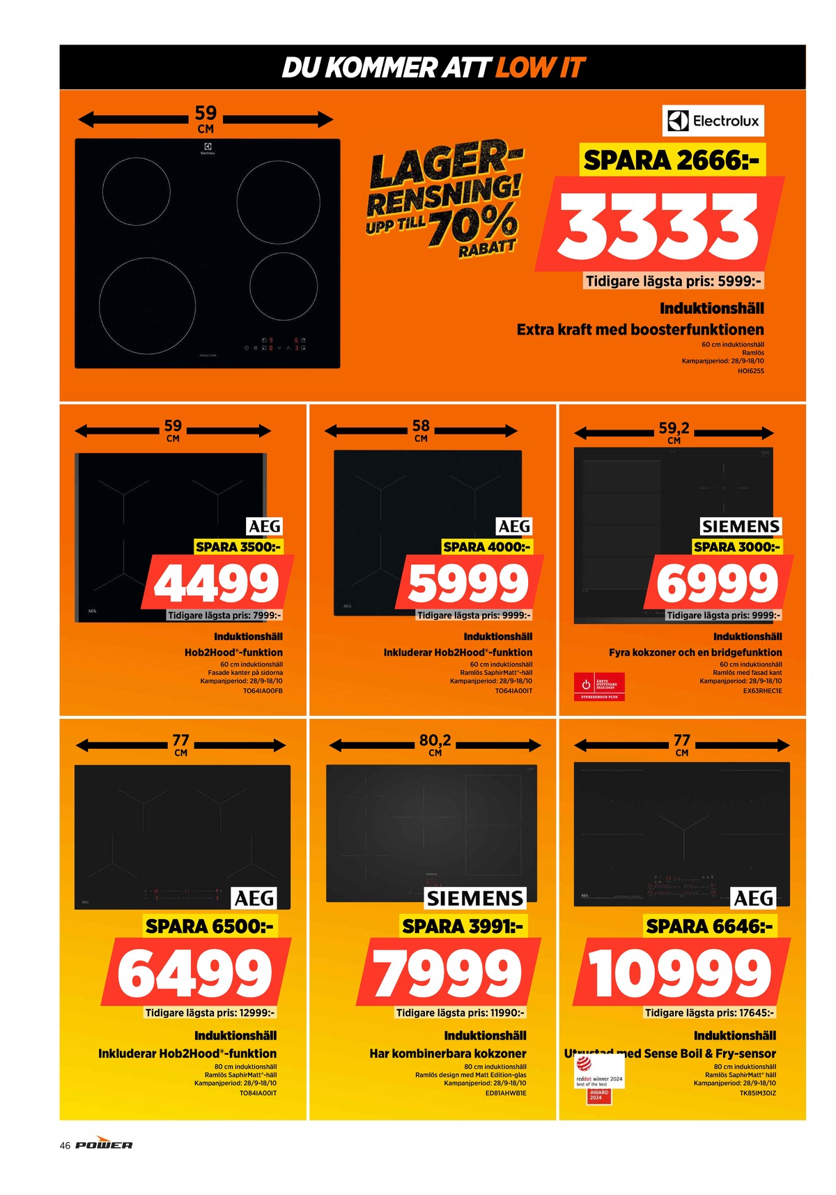 Se Power reklamblad för vecka 42 på Kampanjveckan.se. Se bra erbjudanden på många varor. Läs reklambladet här! Sida 46