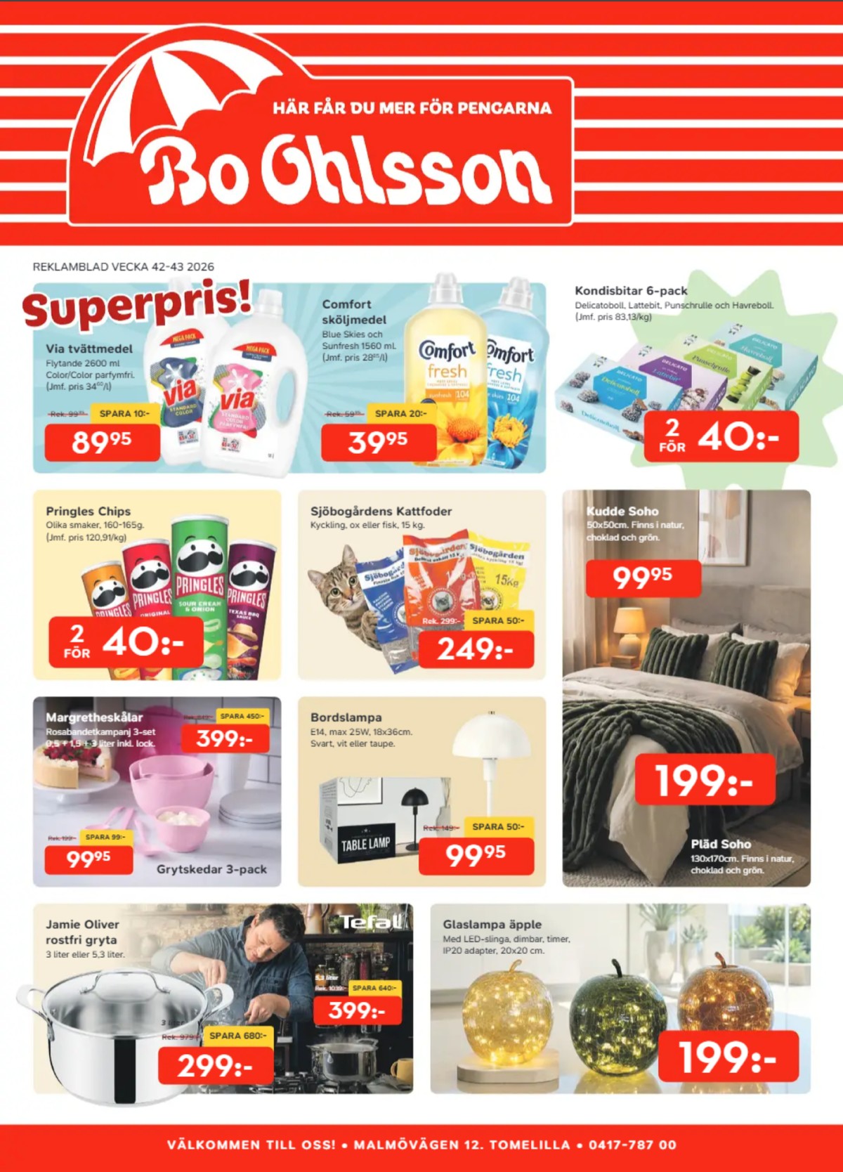 Bo Ohlsson reklamblad. Giltig: 12/10/26 - 25/10/26