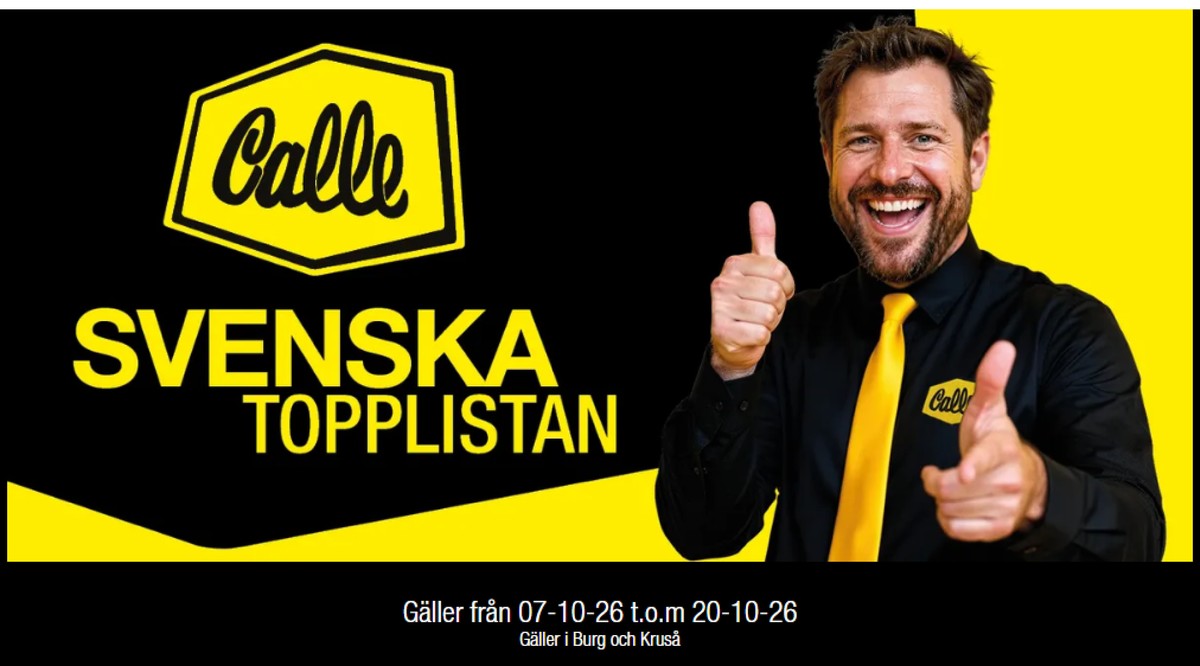 Se Calle reklamblad för vecka 42 på Kampanjveckan.se. Se bra erbjudanden på många varor. Läs reklambladet här! Sida 1