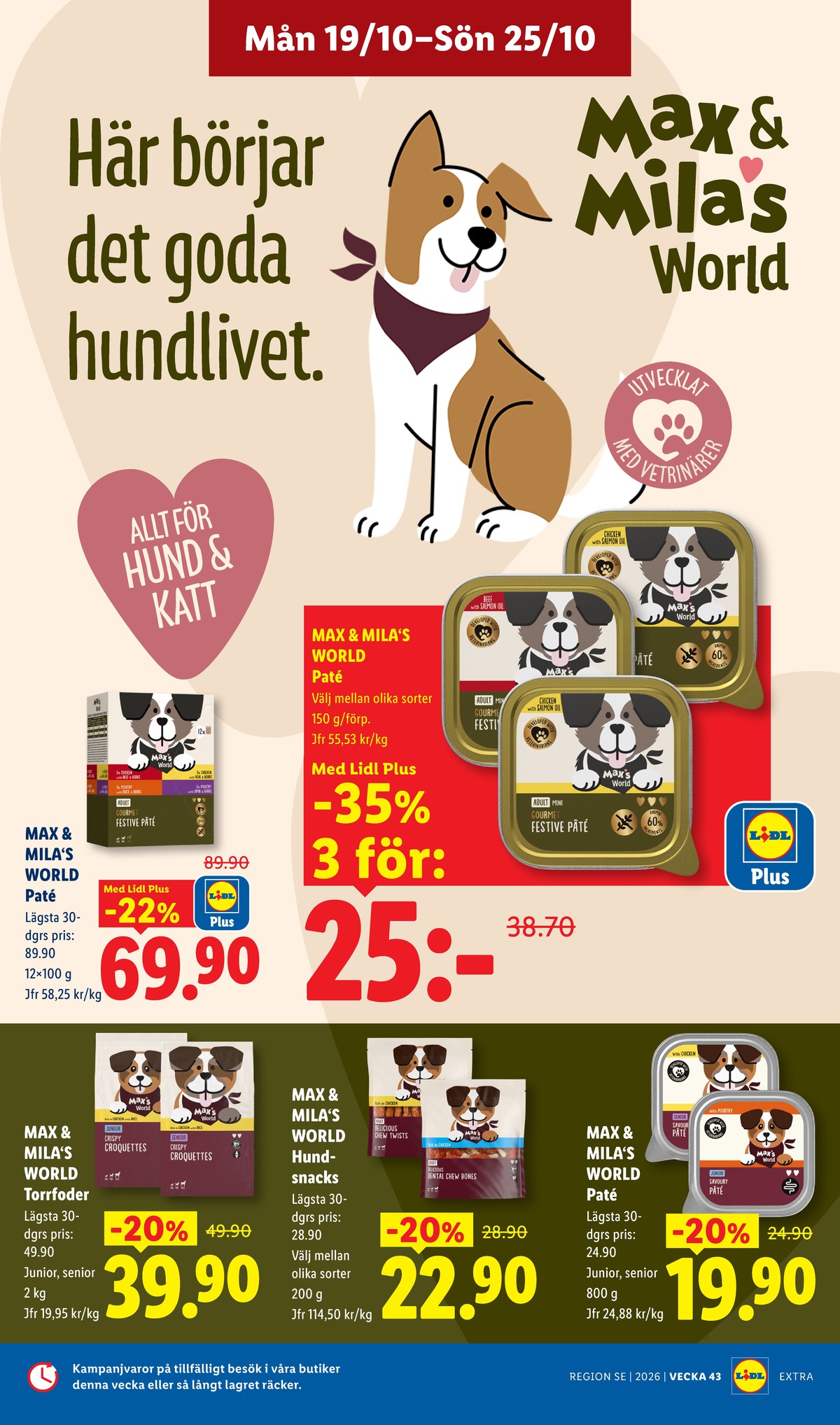 Se Lidl reklamblad för vecka 43 på Kampanjveckan.se. Se bra erbjudanden på många varor. Läs reklambladet här! Sida 14