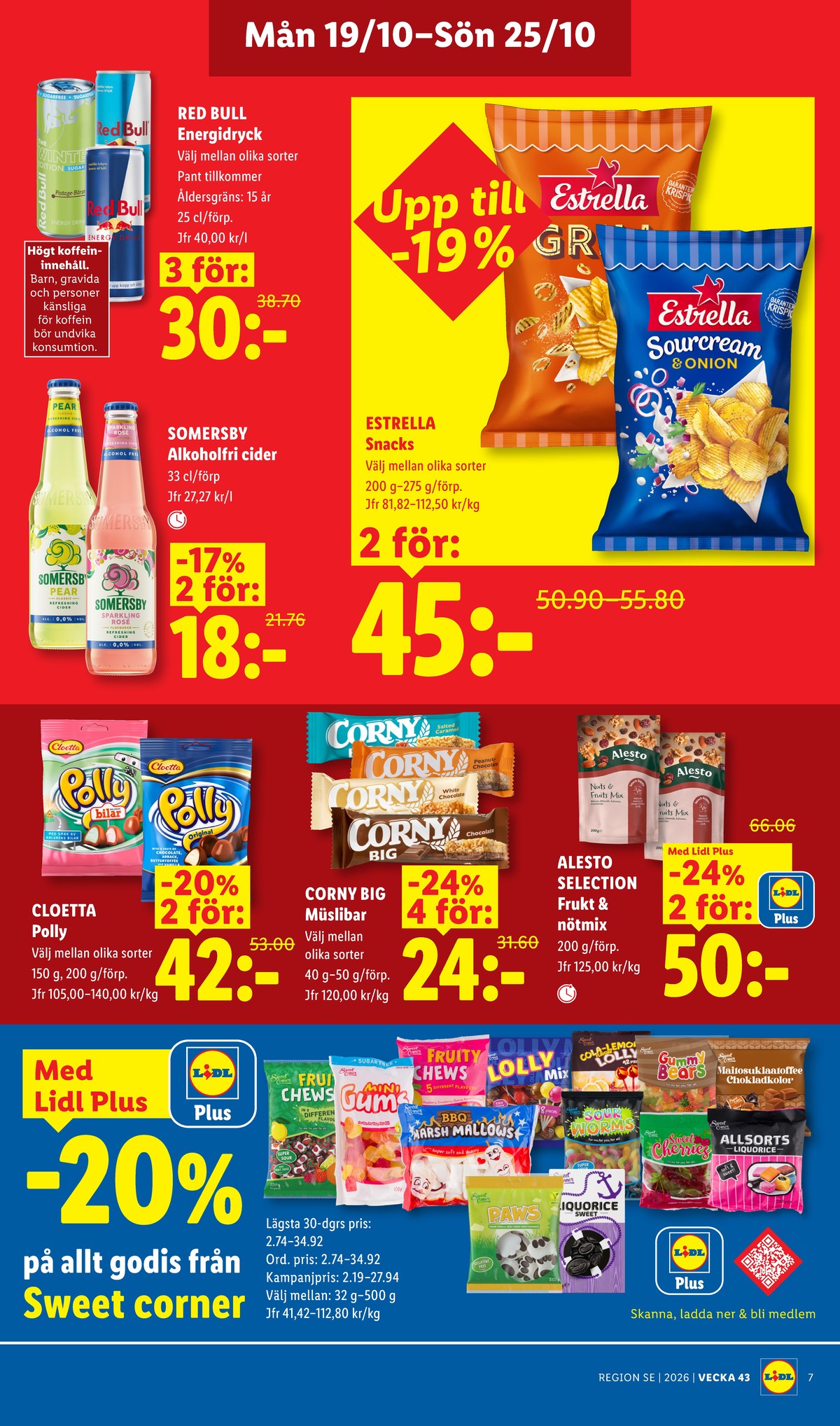 Se Lidl reklamblad för vecka 43 på Kampanjveckan.se. Se bra erbjudanden på många varor. Läs reklambladet här! Sida 7