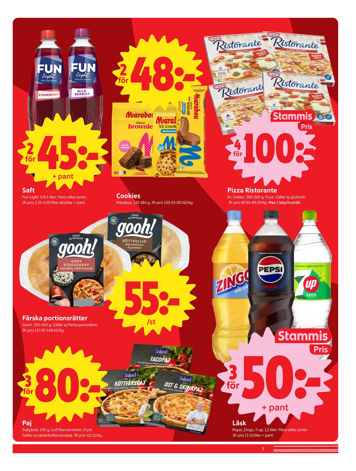 Se ICA Nära reklamblad för vecka 43 på Kampanjveckan.se. Se bra erbjudanden på många varor, t.ex. brownies marabou eller cookies marabou. Läs reklambladet här! Sida 3
