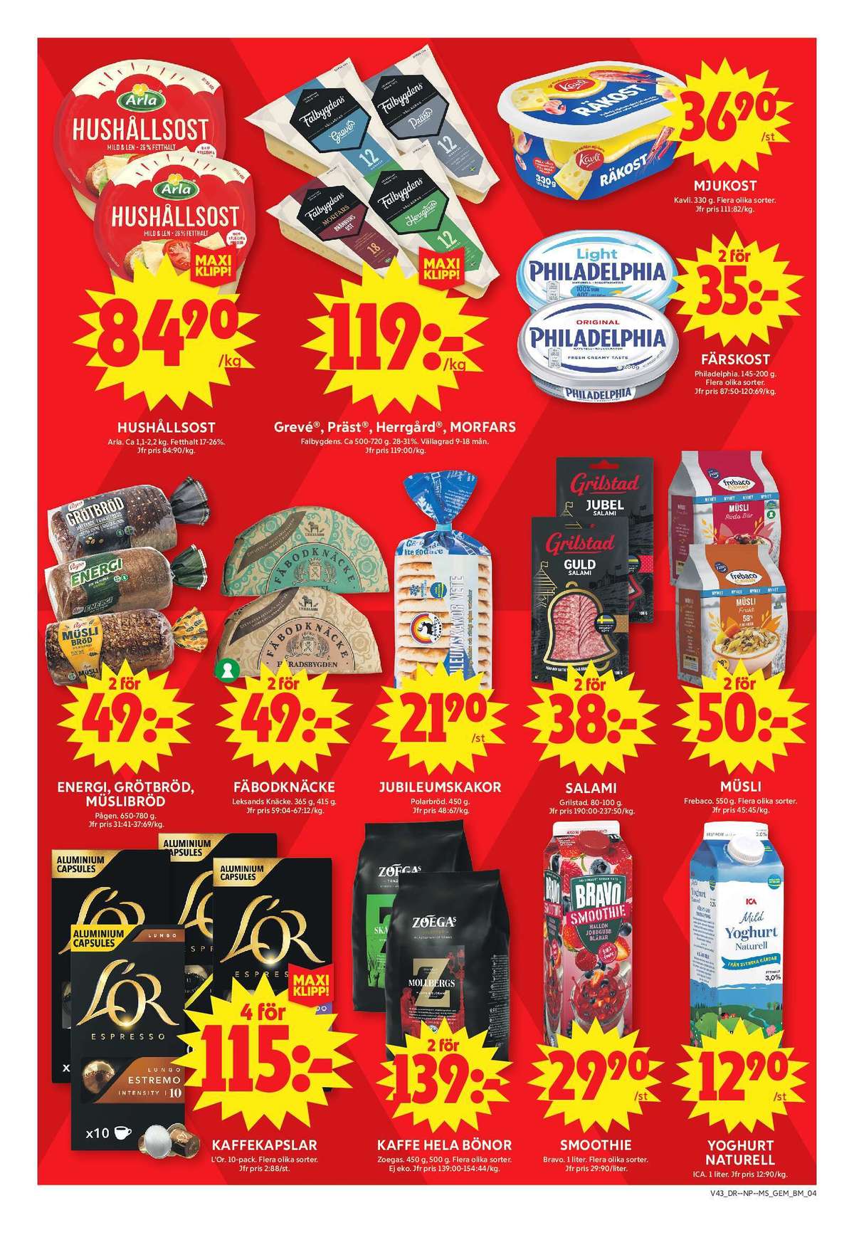 Se ICA Maxi reklamblad för vecka 43 på Kampanjveckan.se. Se bra erbjudanden på många varor. Läs reklambladet här! Sida 4