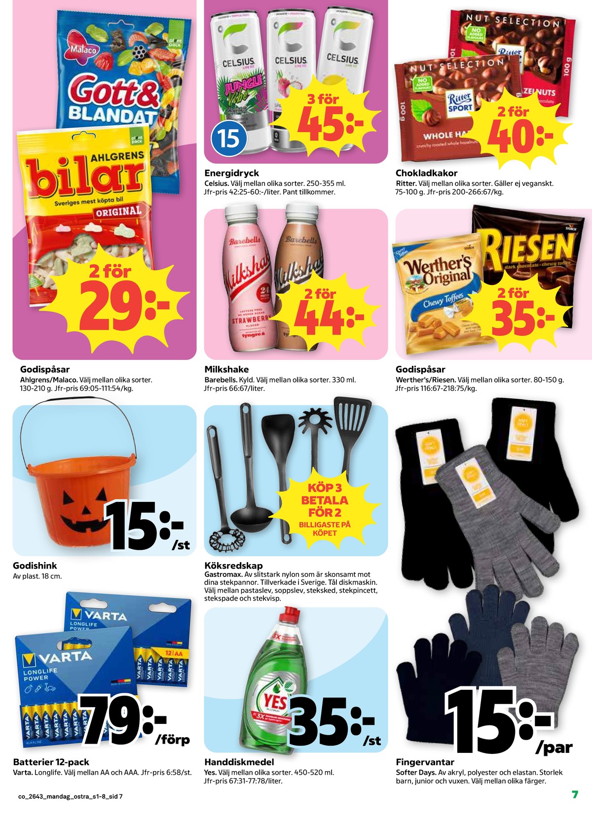 Se Coop reklamblad för vecka 43 på Kampanjveckan.se. Se bra erbjudanden på många varor. Läs reklambladet här! Sida 7