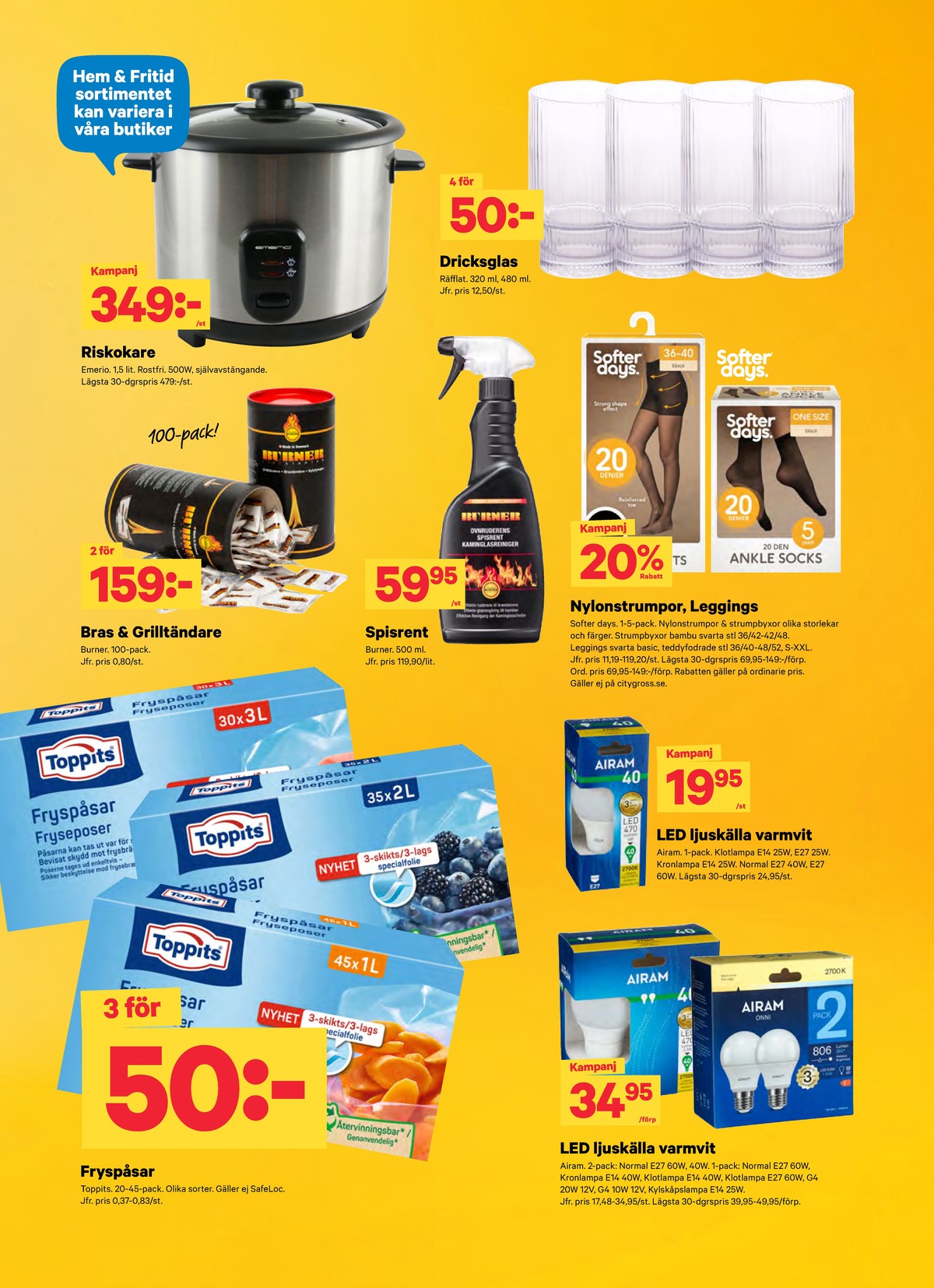Se City Gross reklamblad för vecka 43 på Kampanjveckan.se. Se bra erbjudanden på många varor. Läs reklambladet här! Sida 11