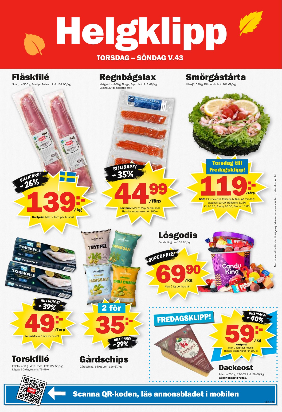 Se Pekås reklamblad för vecka 43 på Kampanjveckan.se. Se bra erbjudanden på många varor. Läs reklambladet här! Sida 8