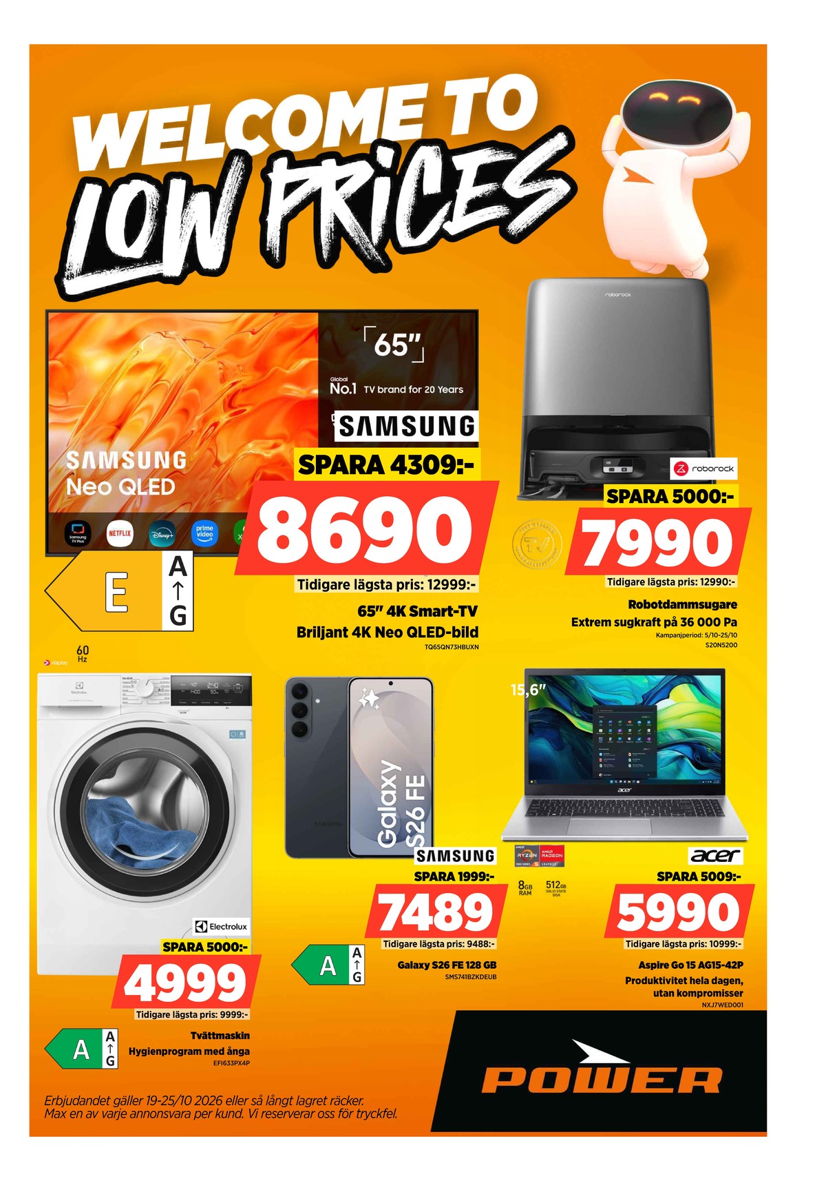 Se Power reklamblad för vecka 43 på Kampanjveckan.se. Se bra erbjudanden på många varor. Läs reklambladet här! Sida 1
