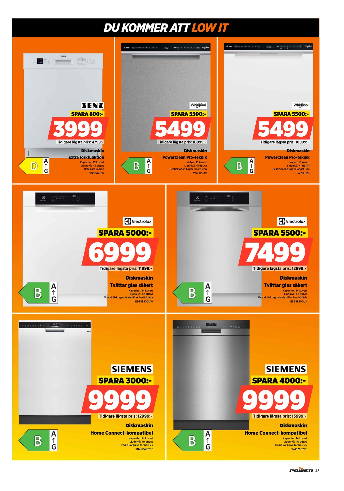 Se Power reklamblad för vecka 43 på Kampanjveckan.se. Se bra erbjudanden på många varor. Läs reklambladet här! Sida 45