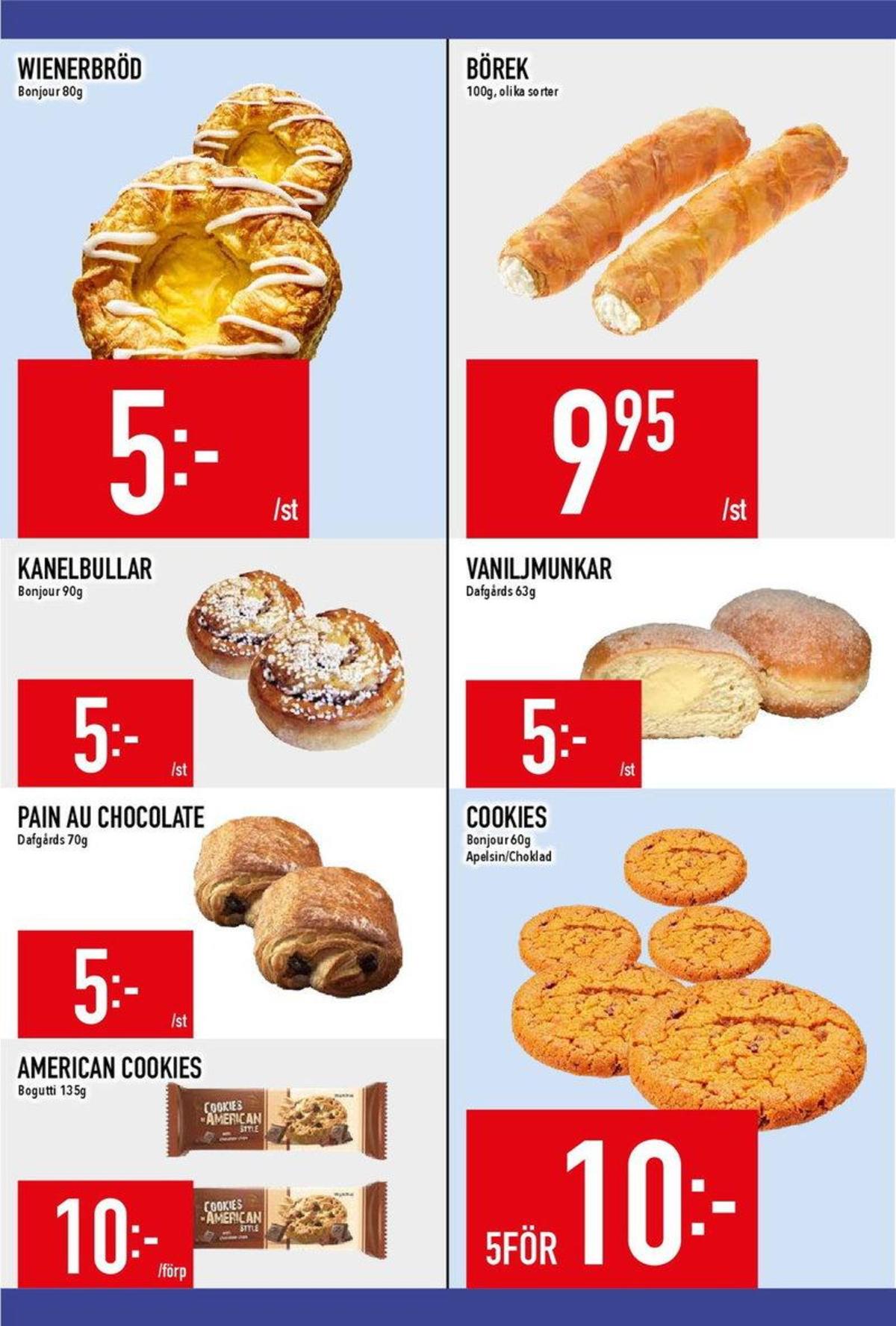 Se MatDax reklamblad för vecka 43 på Kampanjveckan.se. Se bra erbjudanden på många varor, t.ex. butiksbakat kaffebröd bonjour eller butiksbakat kaffebröd dafgårds. Läs reklambladet här! Sida 13
