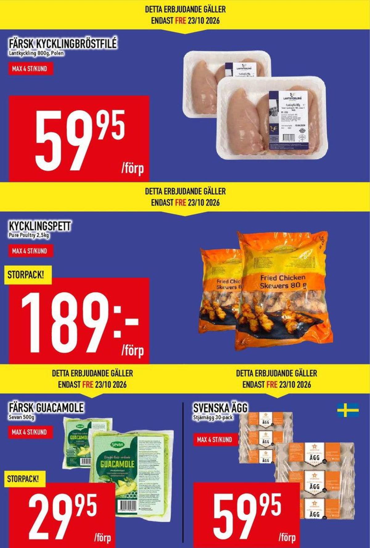 Se MatDax reklamblad för vecka 43 på Kampanjveckan.se. Se bra erbjudanden på många varor. Läs reklambladet här! Sida 4