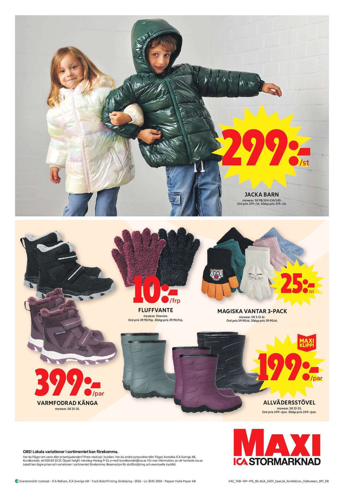Se ICA Maxi reklamblad för vecka 44 på Kampanjveckan.se. Se bra erbjudanden på många varor. Läs reklambladet här! Sida 8