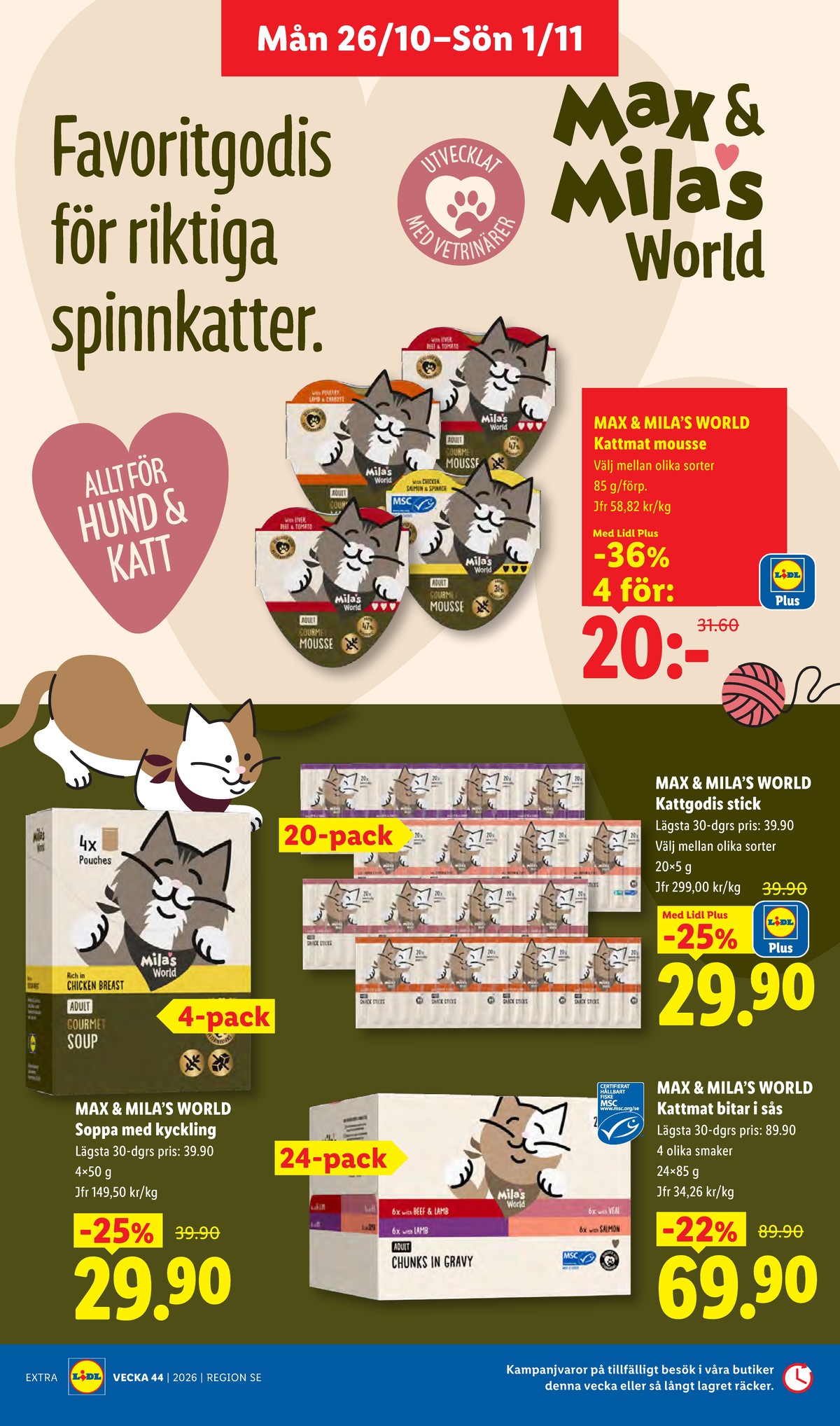Se Lidl reklamblad för vecka 44 på Kampanjveckan.se. Se bra erbjudanden på många varor. Läs reklambladet här! Sida 11