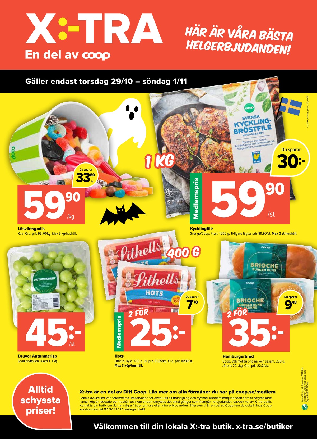 Se X:-tra reklamblad för vecka 44 på Kampanjveckan.se. Se bra erbjudanden på många varor. Läs reklambladet här! Sida 8
